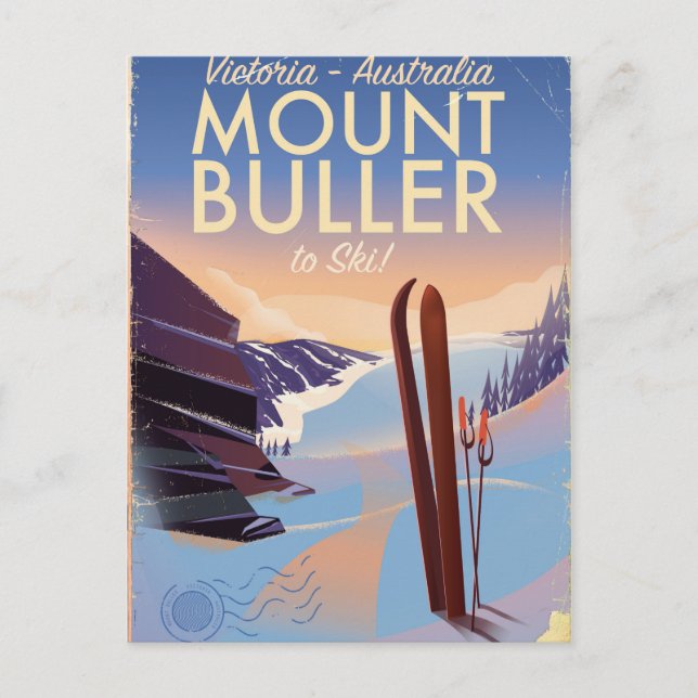 Carte Postale Mont Buller, Victoria Australie (Devant)