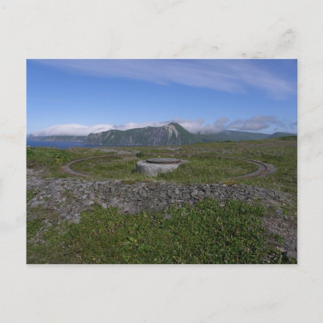 Carte Postale Mont de l'Artillerie 2ème guerre mondiale, île Una (Devant)