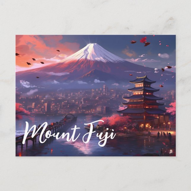 Carte Postale Mont Fuji Japon (Devant)