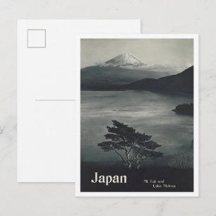 Carte Postale Mont Fuji Japon Voyage Rétro