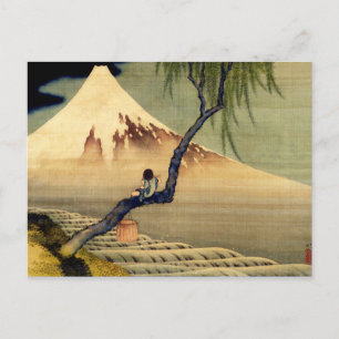 Carte Postale Mont Fuji Japonais Vintage