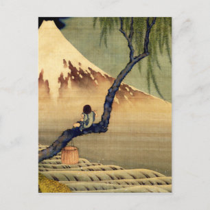 Carte Postale Mont Fuji Japonais Vintage