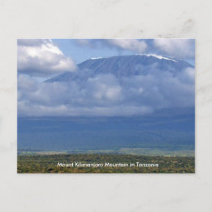 Carte Postale Mont Kilimandjaro en Tanzanie Posters amusants