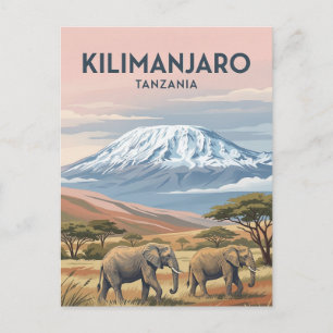 Carte Postale Mont Kilimanjaro, Moshi, Kilimanjaro