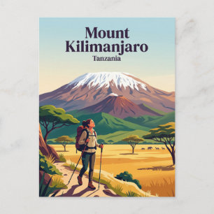 Carte Postale Mont Kilimanjaro Tanzanie
