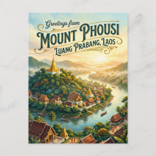 Carte Postale Mont Phousi Laos