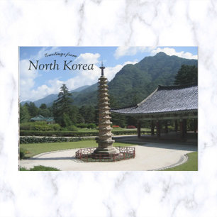 Carte Postale Mont Pohyon Temple Myohyang Corée du Nord