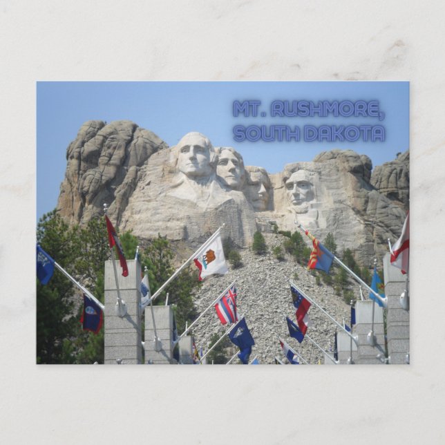 Carte postale Mont Rushmore Dakota du Sud (Devant)