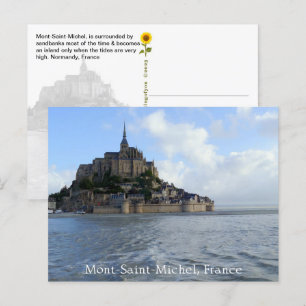 Carte Postale Mont-Saint-Michel Haute Marée, Normandie, France -