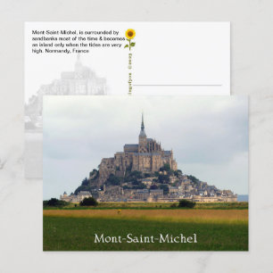 Carte Postale Mont-Saint-Michel Vue Riverbank, Normandie, France