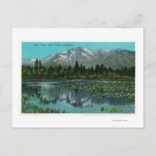 Carte Postale Mont Tallac et lac Tahoe, Californie