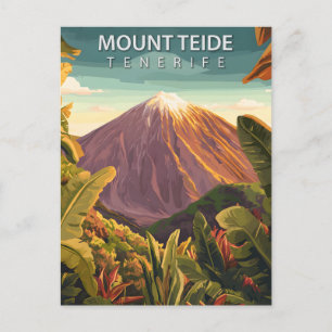 Carte Postale Mont Teide Tenerife Voyage Rétro