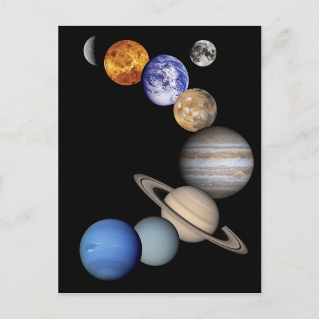 Carte Postale Montage du système solaire (Devant)