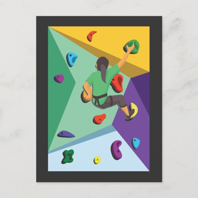 Carte Postale Montagne Escalder Aventure Bouldering (Devant)