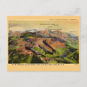 Carte Postale Montagnes blanches du New Hampshire