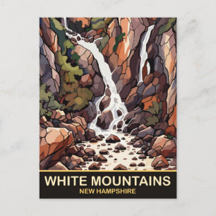 Carte Postale Montagnes blanches, New Hampshire, Voyage