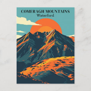 Carte Postale Montagnes Comeragh Irlande Voyage Vintage Irlandai