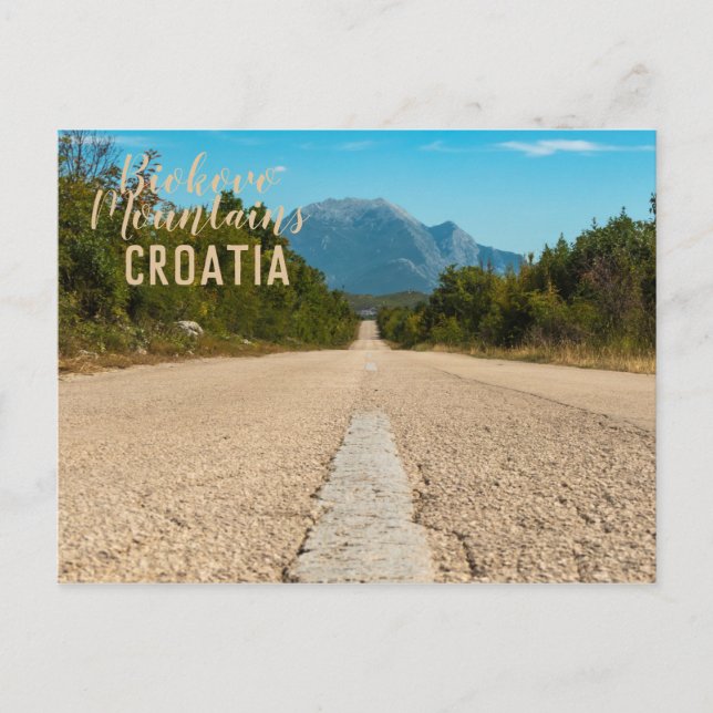 Carte Postale Montagnes de Biokovo - Croatie (Devant)