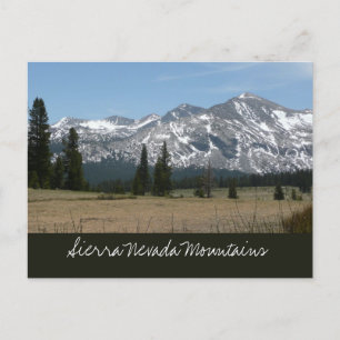 Carte Postale Montagnes de la Sierra Nevada I depuis Yosemite