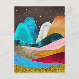 Carte Postale Montagnes de l'espace