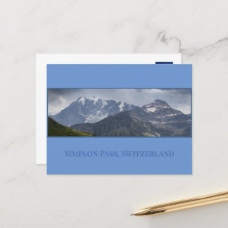 Carte Postale Montagnes du col Simplon, Suisse