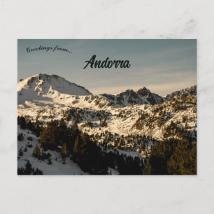 Carte Postale Montagnes en Andorre