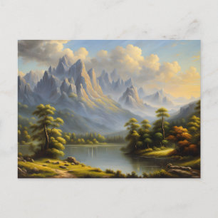 Carte Postale Montagnes et rivière de l'Ouest