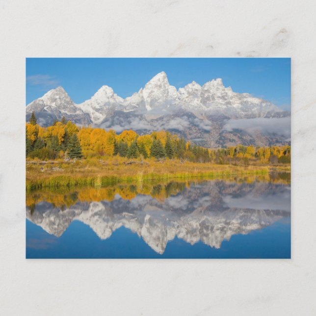 Carte Postale Montagnes Grand Teton Wyoming (Devant)