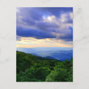 Carte Postale Montagnes nuageuses Blue Ridge
