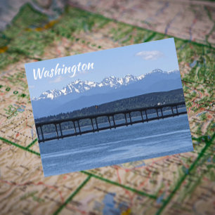 Carte Postale Montagnes olympiques de Washington et voyage du ca