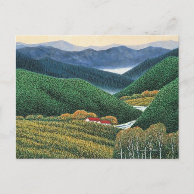 Carte Postale Montagnes Spring (Devant)