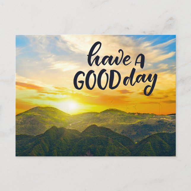 Carte Postale Montagnes Sunset (Devant)