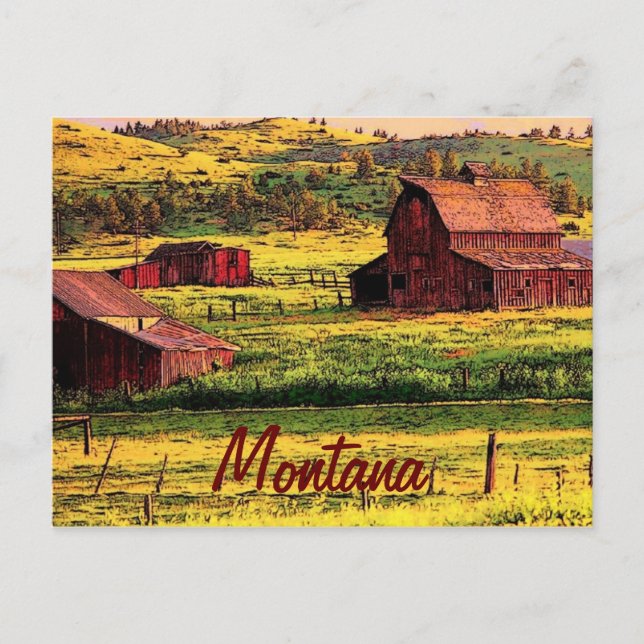 Carte postale Montana (Devant)