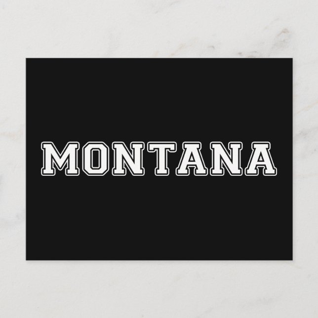 Carte Postale Montana (Devant)
