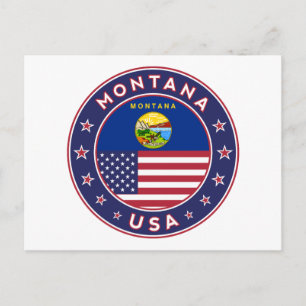 Carte Postale Montana, étui téléphonique Montana, autocollant Mo