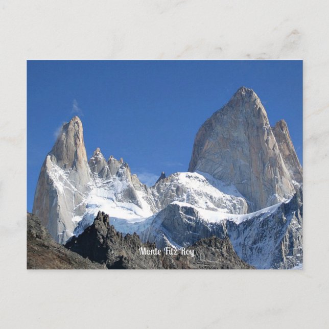 Carte Postale Monte Fitz Roy (Mont Fitz) (Devant)