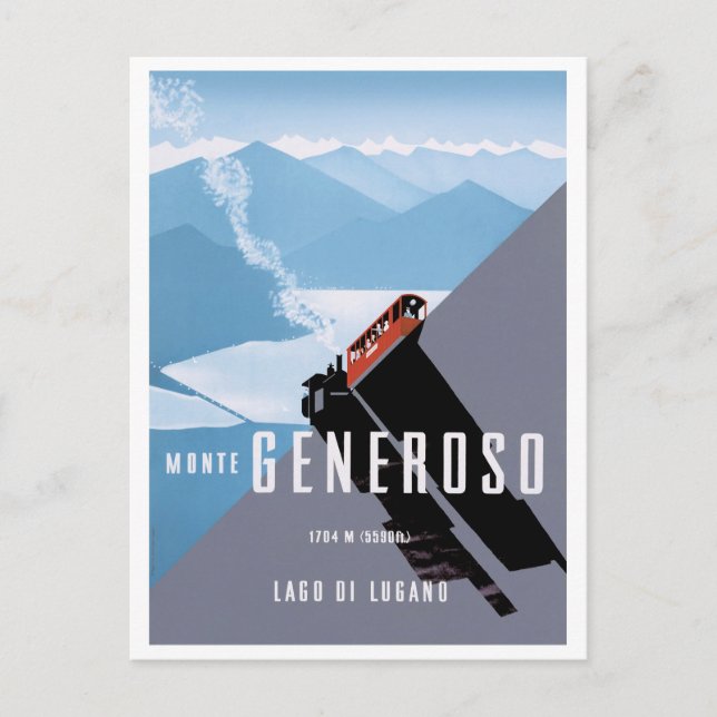 Carte postale Monte Generoso - Illustration de l'a (Devant)