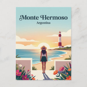 Carte Postale Monte Hermoso Argentine