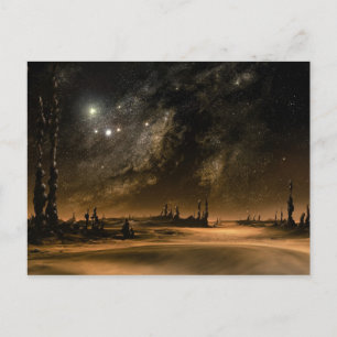 Carte Postale Montée en galaxie