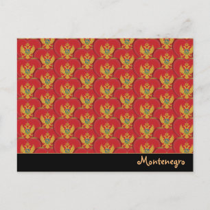 Carte Postale Monténégro Coeurs & Monténégro Drapeau /Monténégro