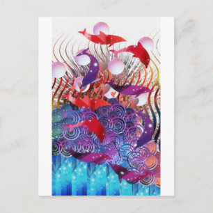 Carte Postale Monter les vagues