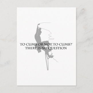 Carte Postale Monter ou ne pas grimper..