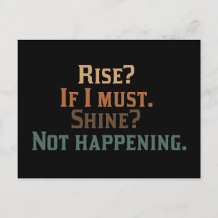 Carte Postale Monter ? Si Oui. Brille ? Pas.