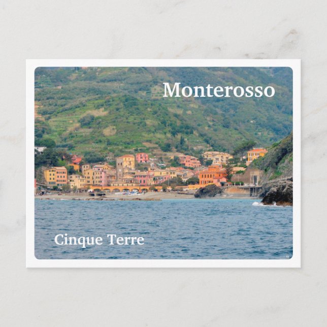 Carte Postale MONTEROSSO - Italie CINQUE TERRE - vues de voir - (Devant)