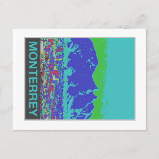 Carte Postale Monterrey, MX, Poster de voyage Style Vintage cart