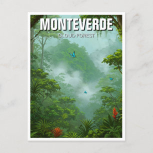 Carte Postale Monteverde Forêt nuageuse Costa Rica Voyage