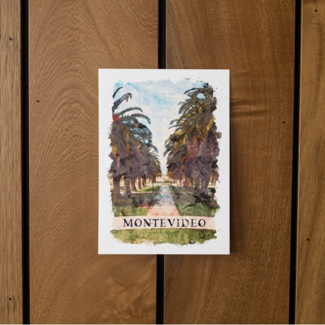 Carte Postale Montevideo Uruguay Amérique du Sud Voyage (montevideo vintage city travel)
