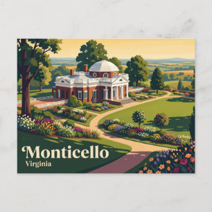 Carte Postale Monticello Virginie