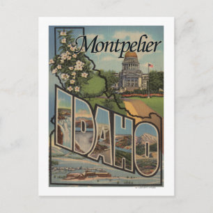 Carte Postale Montpelier, Idaho - Scènes de grandes lettres