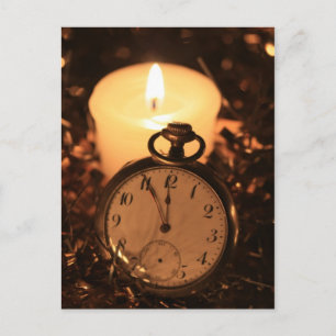 Carte Postale montre de poche vintage